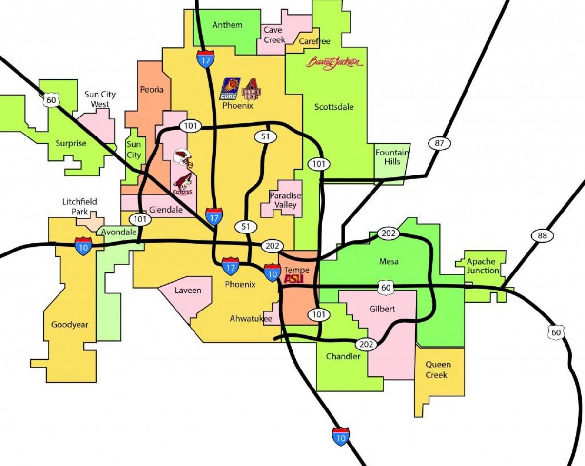 Phoenix metro ploto žemėlapį