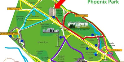 Phoenix park žemėlapyje