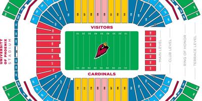 Az Cardinals stadionas žemėlapyje